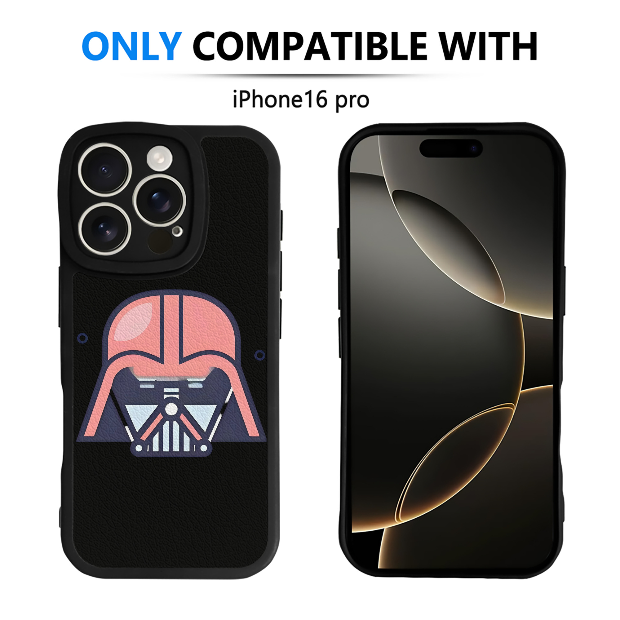 （画像用） スター・ウォーズ Star Wars 【iPhone 16シリーズ対応】シリコンスマホケース（レザー調） 材質：シリコン